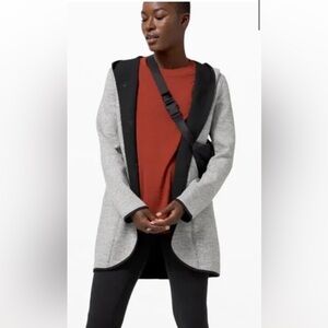 Lululemon Urban Horizons Jacket Reversible Gray Heather Black Midweight Size Med